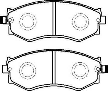 HSB Gold HP8320 - Тормозные колодки, дисковые, комплект autospares.lv