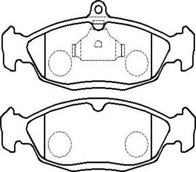 HSB Gold HP8375 - Тормозные колодки, дисковые, комплект autospares.lv