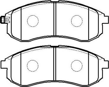 Dynamatrix DBP1702 - Тормозные колодки, дисковые, комплект autospares.lv