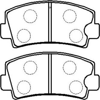 HELLA T0807 - Тормозные колодки, дисковые, комплект autospares.lv