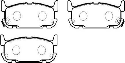 HSB Gold HP8260 - Тормозные колодки, дисковые, комплект autospares.lv