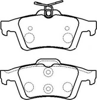 HSB Gold HP8225 - Тормозные колодки, дисковые, комплект autospares.lv