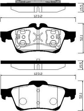 HELLA T3133 - Тормозные колодки, дисковые, комплект autospares.lv