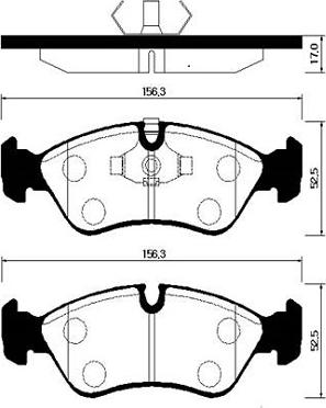 HSB Gold HP2004 - Тормозные колодки, дисковые, комплект autospares.lv