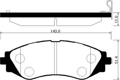 HSB Gold HP2006 - Тормозные колодки, дисковые, комплект autospares.lv