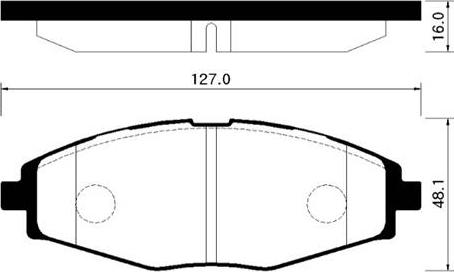 FENGSHEN 4546006 - Тормозные колодки, дисковые, комплект autospares.lv