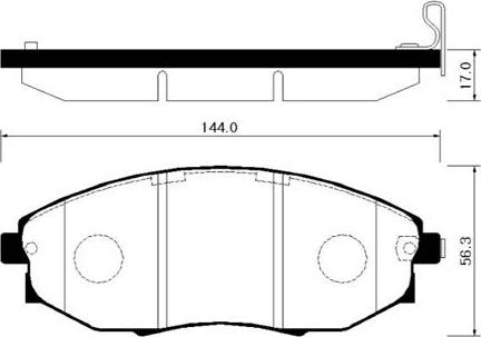 HSB Gold HP2015 - Тормозные колодки, дисковые, комплект autospares.lv