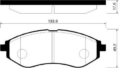 HSB Gold HP2011 - Тормозные колодки, дисковые, комплект autospares.lv