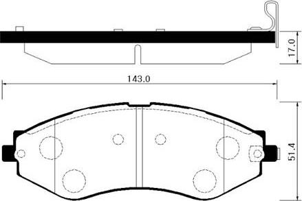 Remsa 64512 - Тормозные колодки, дисковые, комплект autospares.lv