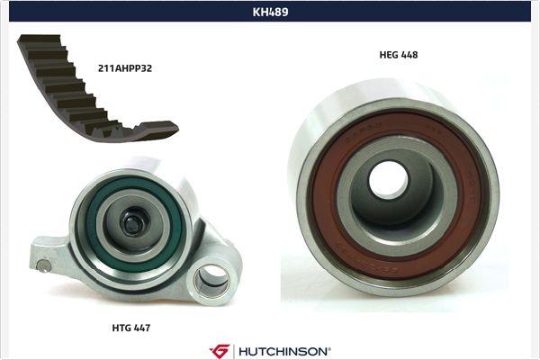 Hutchinson KH 489 - Комплект зубчатого ремня ГРМ autospares.lv