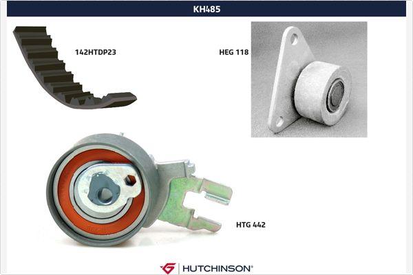 Hutchinson KH 485 - Комплект зубчатого ремня ГРМ autospares.lv