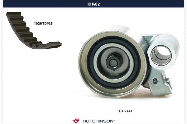 Hutchinson KH 482 - Комплект зубчатого ремня ГРМ autospares.lv