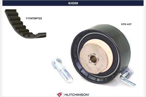 Hutchinson KH 509 - Комплект зубчатого ремня ГРМ autospares.lv