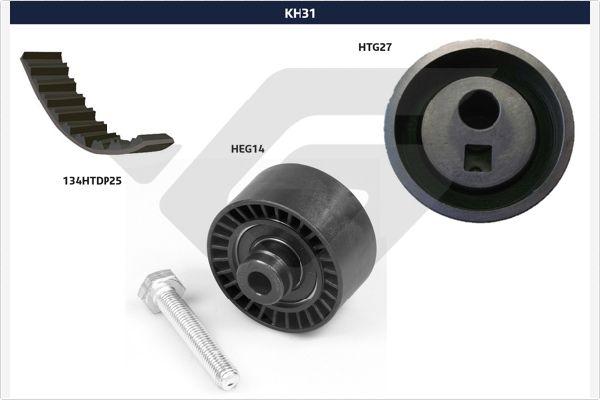 Hutchinson KH 31 - Комплект зубчатого ремня ГРМ autospares.lv