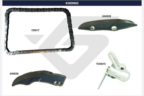 Hutchinson KHDJ 002 - Комплект цепи привода распредвала autospares.lv