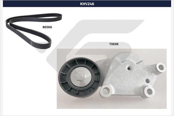 Hutchinson KHV 246 - Поликлиновый ременный комплект autospares.lv