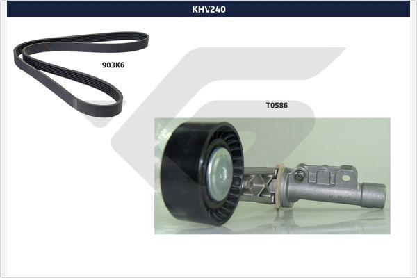 Hutchinson KHV 240 - Поликлиновый ременный комплект autospares.lv