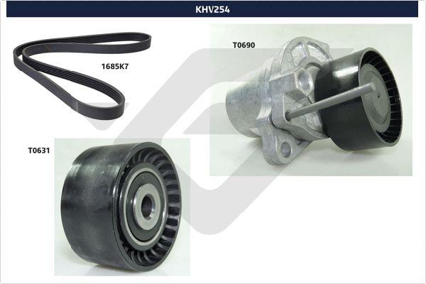 Hutchinson KHV 254 - Поликлиновый ременный комплект autospares.lv