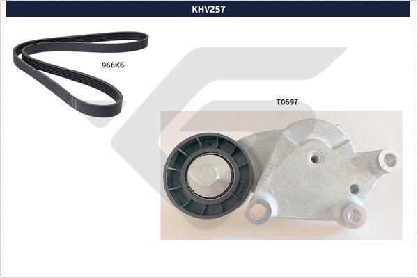 Hutchinson KHV 257 - Поликлиновый ременный комплект autospares.lv