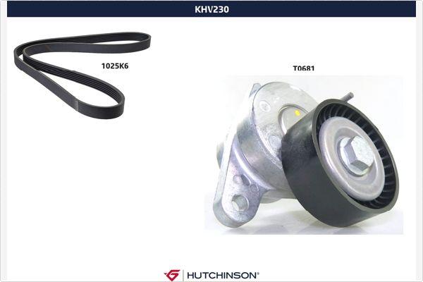 Hutchinson KHV 230 - Поликлиновый ременный комплект autospares.lv