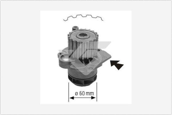 Hutchinson WP58 - Водяной насос autospares.lv