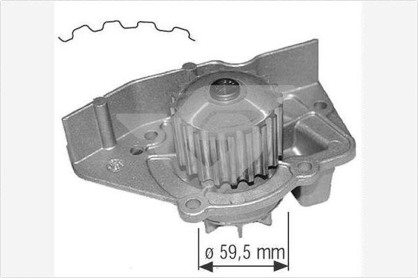 Hutchinson WP0027V - Водяной насос autospares.lv