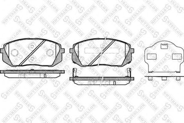Hyundai 58101-2YA50 - Тормозные колодки, дисковые, комплект autospares.lv