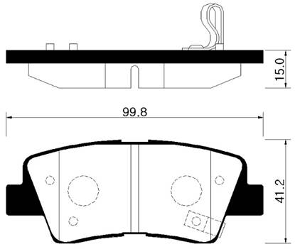 Hyundai 583023ZA70 - Тормозные колодки, дисковые, комплект autospares.lv