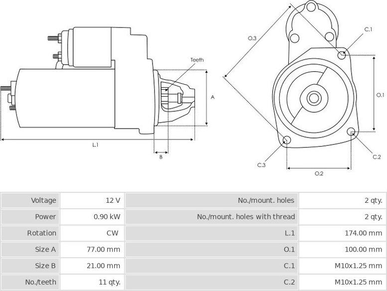 Hyundai 36100-2B614 - Стартер autospares.lv