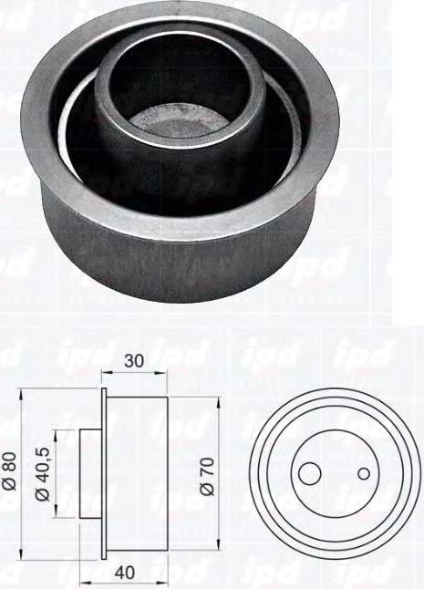 Hyundai 24410-23500 - Натяжной ролик, зубчатый ремень ГРМ autospares.lv