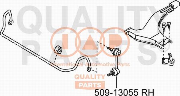 IAP QUALITY PARTS 509-13055 - Тяга / стойка, стабилизатор autospares.lv