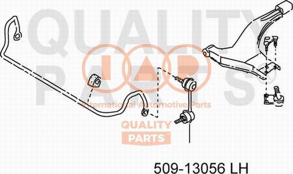 IAP QUALITY PARTS 509-13056 - Тяга / стойка, стабилизатор autospares.lv