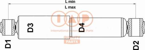 IAP QUALITY PARTS 504-09013G - Амортизатор autospares.lv