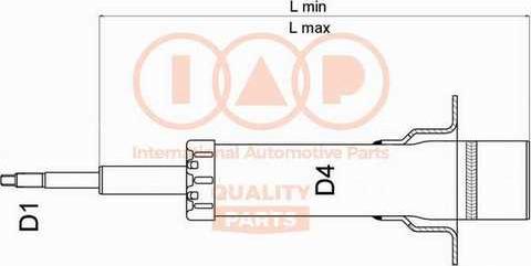 IAP QUALITY PARTS 504-06060P - Амортизатор autospares.lv