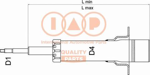 IAP QUALITY PARTS 504-06060U - Амортизатор autospares.lv