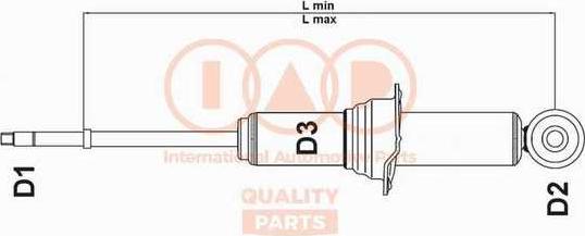 IAP QUALITY PARTS 504-17090 - Амортизатор autospares.lv