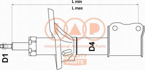 IAP QUALITY PARTS 504-06080 - Амортизатор autospares.lv