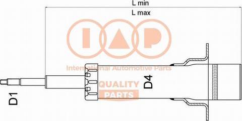 IAP QUALITY PARTS 504-10045 - Амортизатор autospares.lv