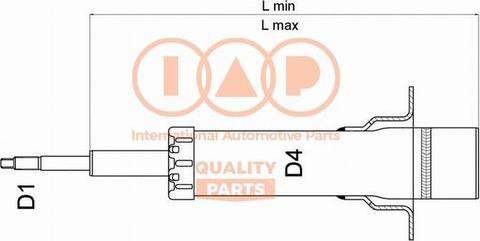 IAP QUALITY PARTS 504-14076 - Амортизатор autospares.lv