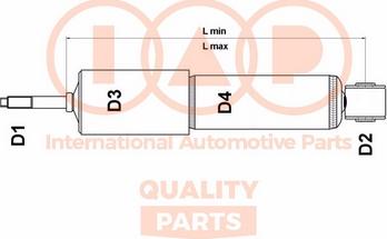 IAP QUALITY PARTS 504-17047GE - Амортизатор autospares.lv