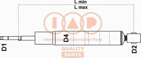 IAP QUALITY PARTS 504-07087 - Амортизатор autospares.lv