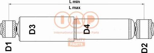 IAP QUALITY PARTS 504-17059 - Амортизатор autospares.lv
