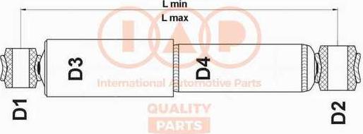 IAP QUALITY PARTS 504-02013 - Амортизатор autospares.lv