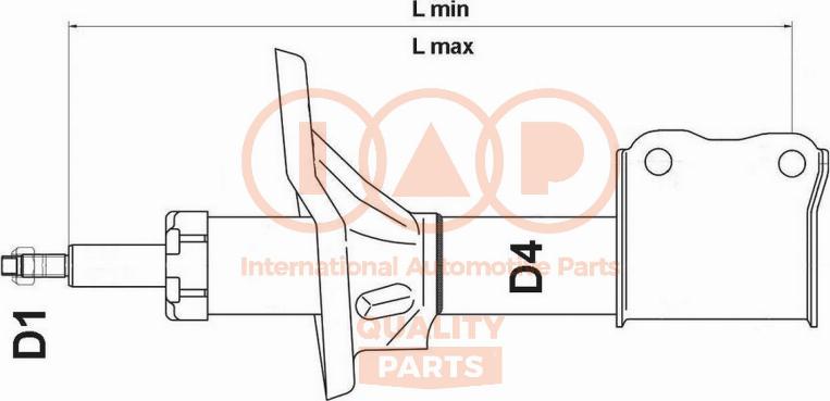 IAP QUALITY PARTS 504-20093 - Амортизатор autospares.lv