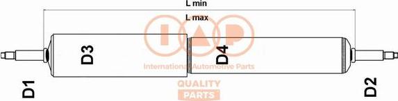 IAP QUALITY PARTS 504-14050 - Амортизатор autospares.lv