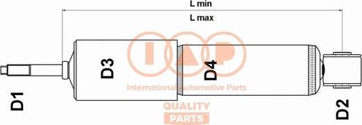 IAP QUALITY PARTS 504-14051H - Амортизатор autospares.lv