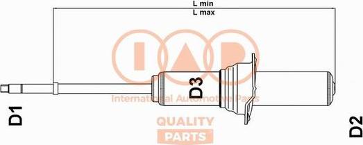 IAP QUALITY PARTS 504-17006 - Амортизатор autospares.lv