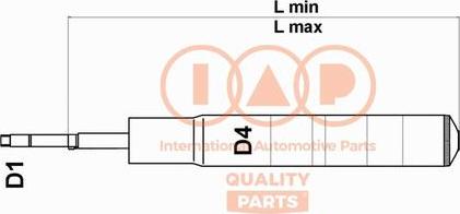 IAP QUALITY PARTS 504-11055U - Амортизатор autospares.lv