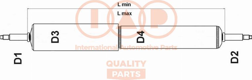 IAP QUALITY PARTS 504-13010H - Амортизатор autospares.lv