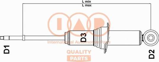 IAP QUALITY PARTS 504-13080 - Амортизатор autospares.lv